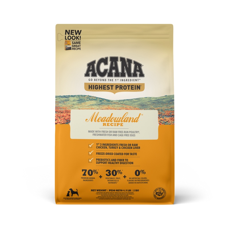 Acana Dry Dog Food Highest Protein Meadowland