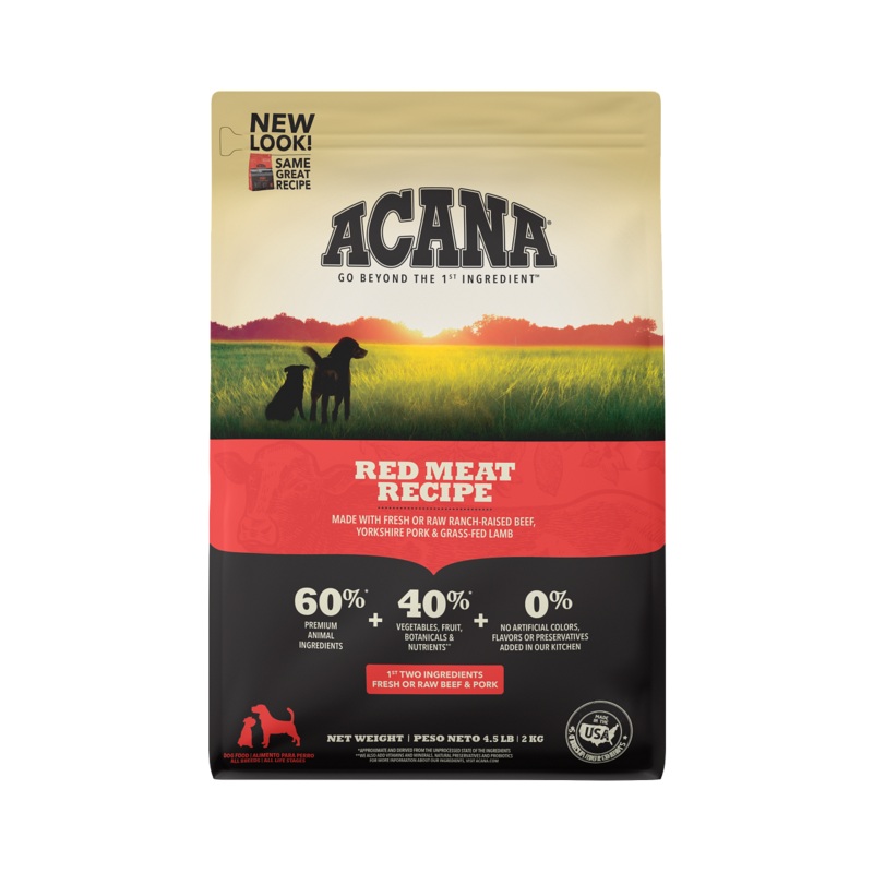 Acana Dry Dog Food Red Meat|4.5lb|13lb|25lb