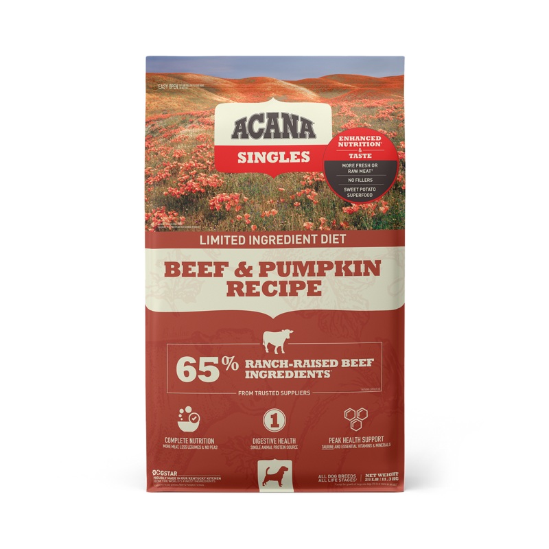 Acana Dry Dog Food Singles Beef & Pumpkin