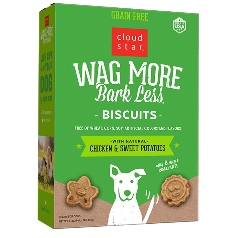 Cloud Star Wag More Chicken & Sweet Potato Biscuits 14oz
