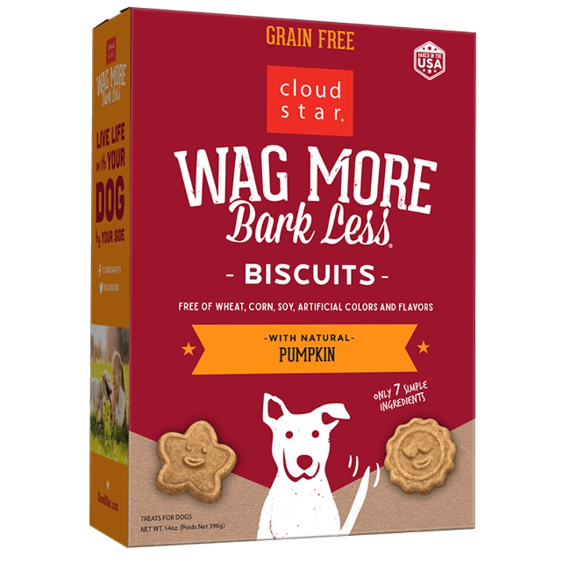 Cloud Star Wag More Pumpkin Biscuits 14oz