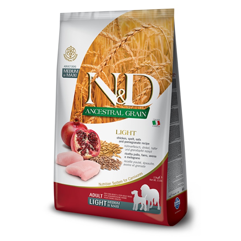 Farmina Dog Ancestral Grain Chicken Light Med & Maxi 26.4lb