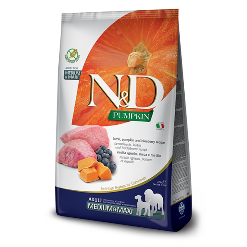 Farmina Dog Grain Free Lamb Pumpkin & Blueberry Medium & Maxi