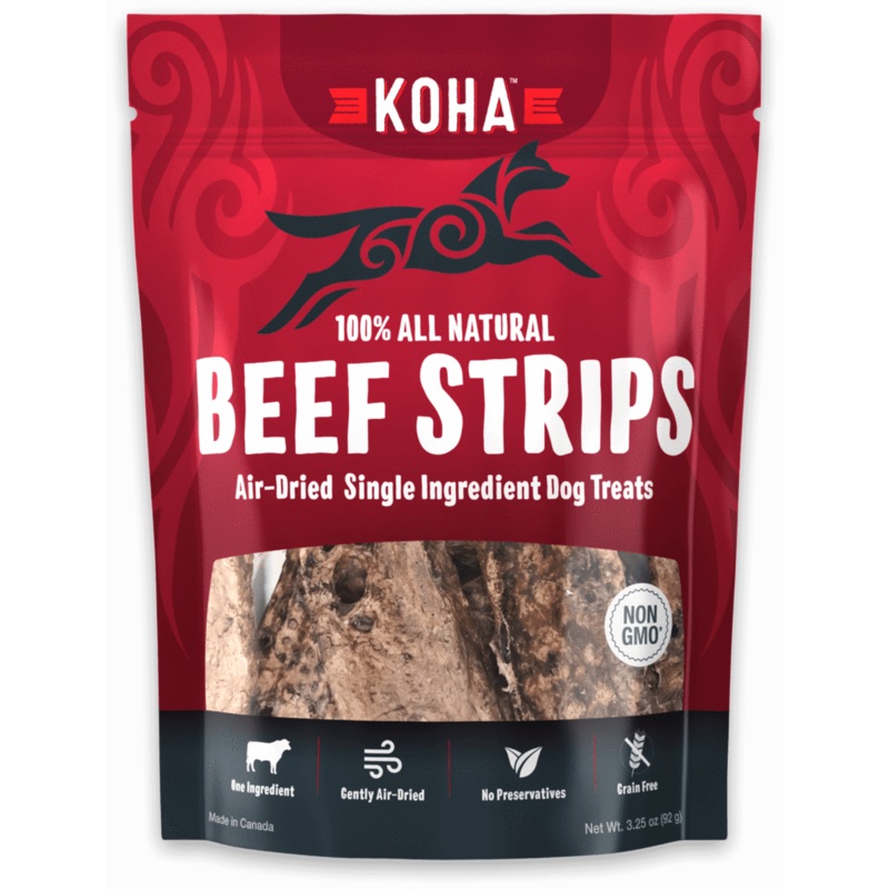Koha Air Dried Beef Lung Strips 3.25oz