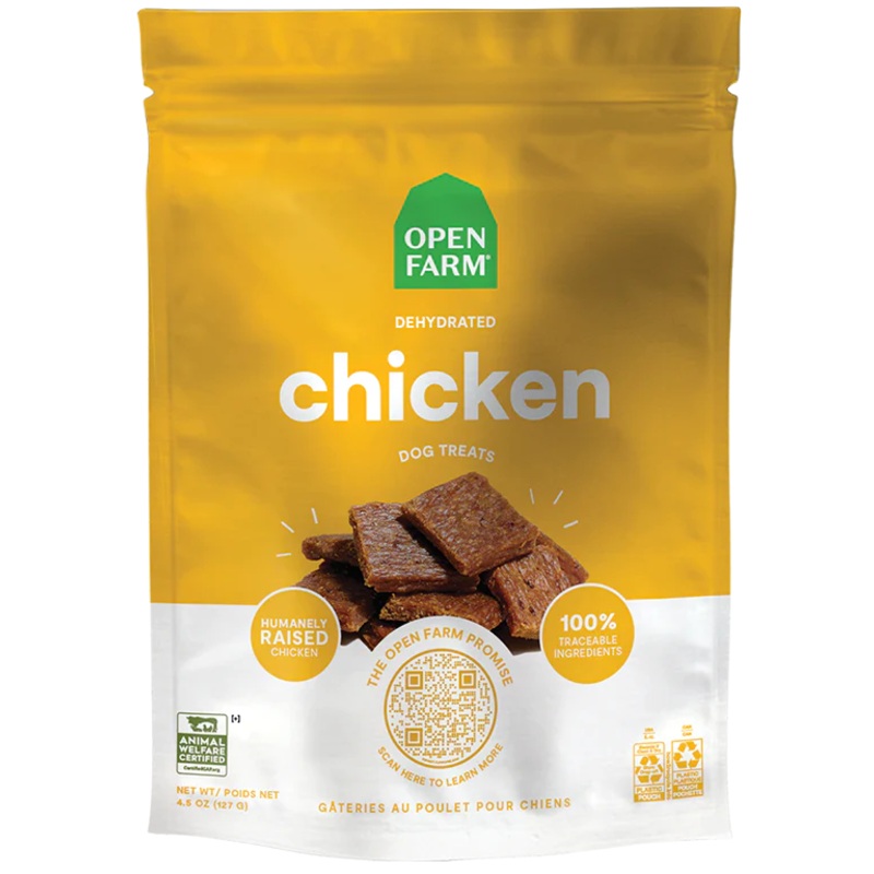 Open Farm Dehydrated Chicken Recipe Treats 4.5oz
