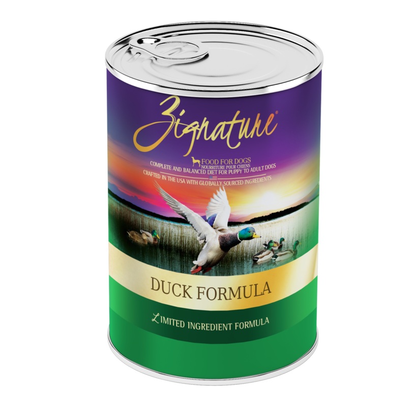 Zignature Canned Dog Food Duck 13oz