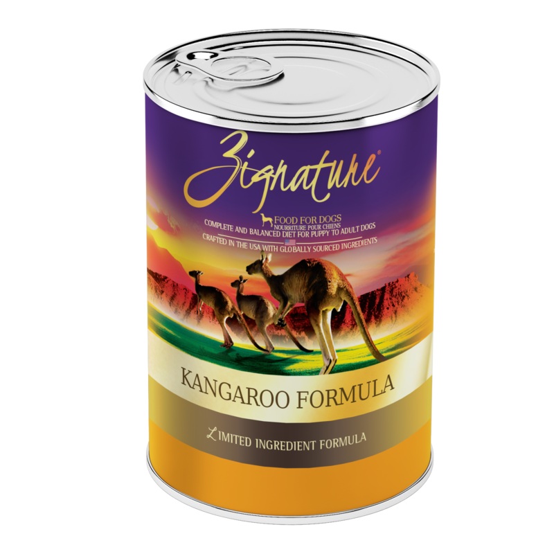 Zignature Canned Dog Food Kangaroo 13oz