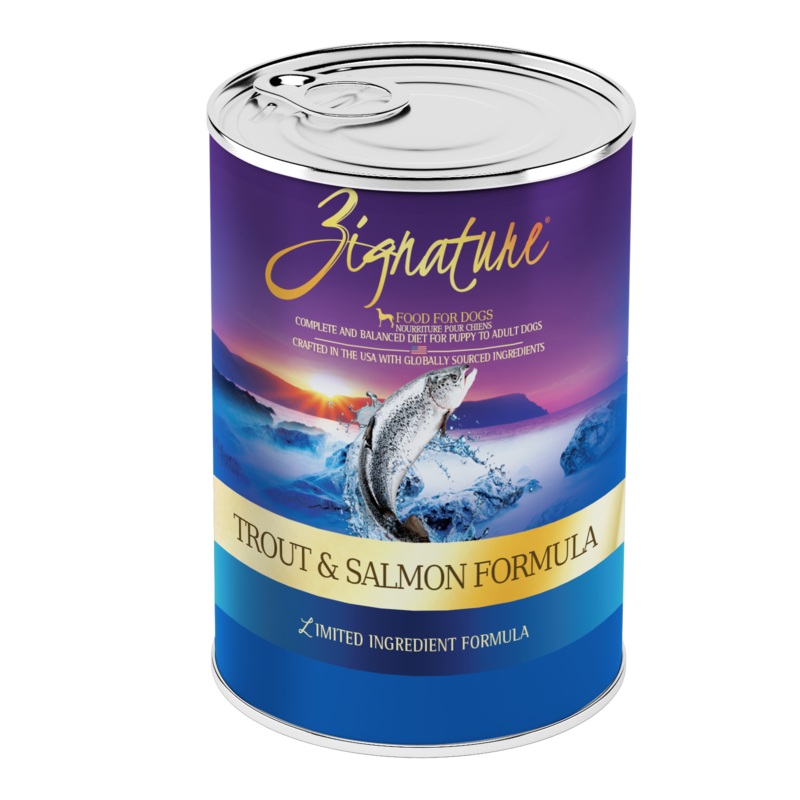 Zignature Canned Dog Food Trout & Salmon 13oz