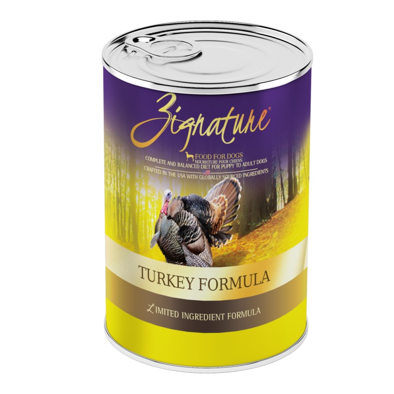 Zignature Canned Dog Food Turkey 13oz