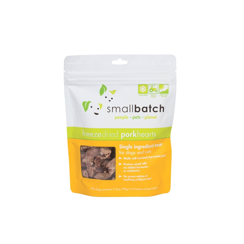 SmallBatch Freeze Dried Pork Hearts 3oz