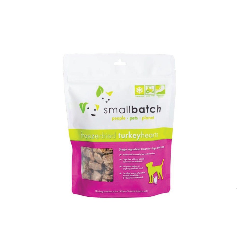 SmallBatch Freeze Dried Turkey Hearts 3oz