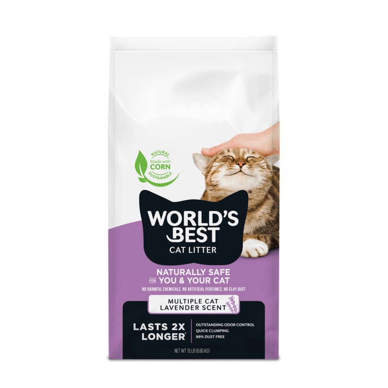 World’s Best Cat Litter Multiple Cat  Lavender 28lb