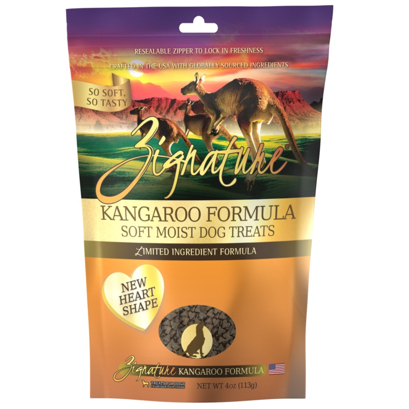 Zignature Soft Dog Treats Kangaroo 4oz