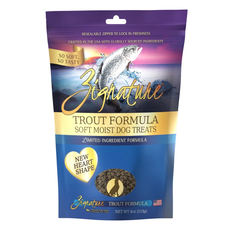 Zignature Soft Dog Treats Trout 4oz