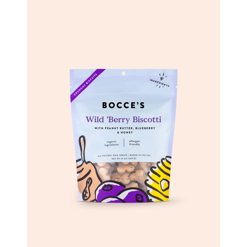 Bocce’s Small Batch Biscuits Wild Berry Biscotti 12oz