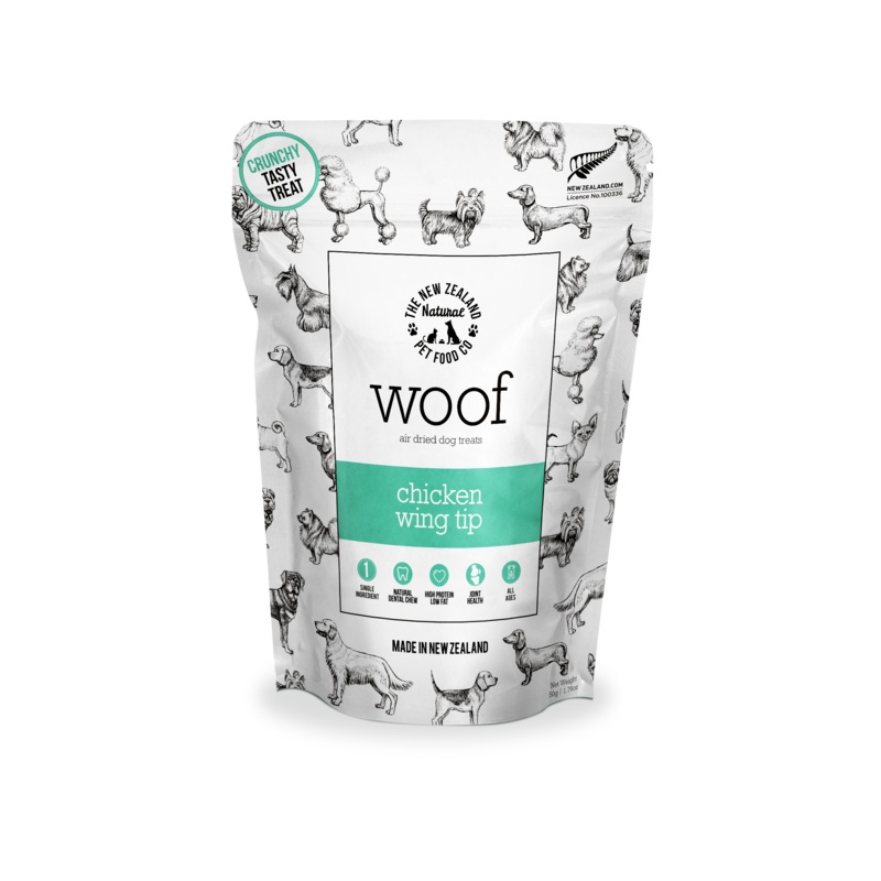 New Zealand Natural Woof Chicken Wing Tip Treat 1.76oz
