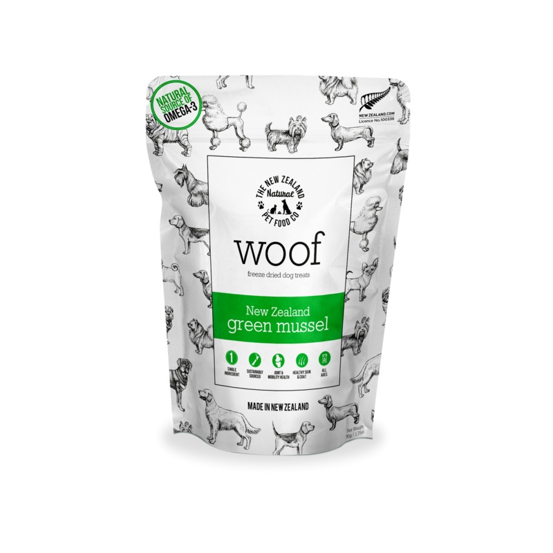 New Zealand Natural Woof Green Lipped Mussel Treat 1.76oz