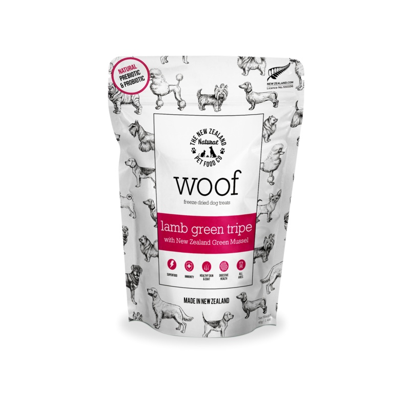 New Zealand Natural Woof Lamb Green Tripe Treat 1.4oz