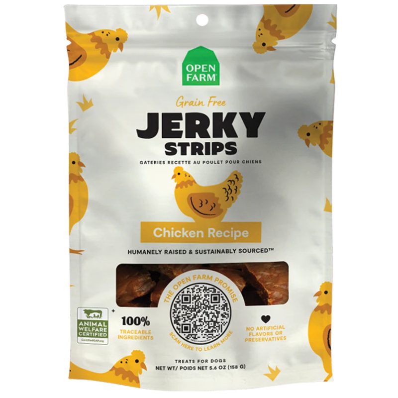 Open Farm Jerky Strips Chicken Recipe 5.6oz