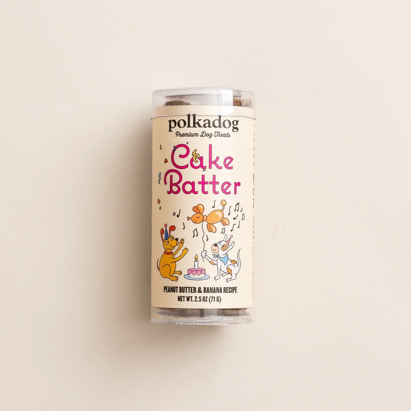 Polkadog Cake Batter Treats Mini Tube 2.5oz