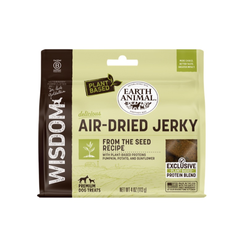 Earth Animal Wisdom Air-Dried From the Seed Recipe Jerky 4oz