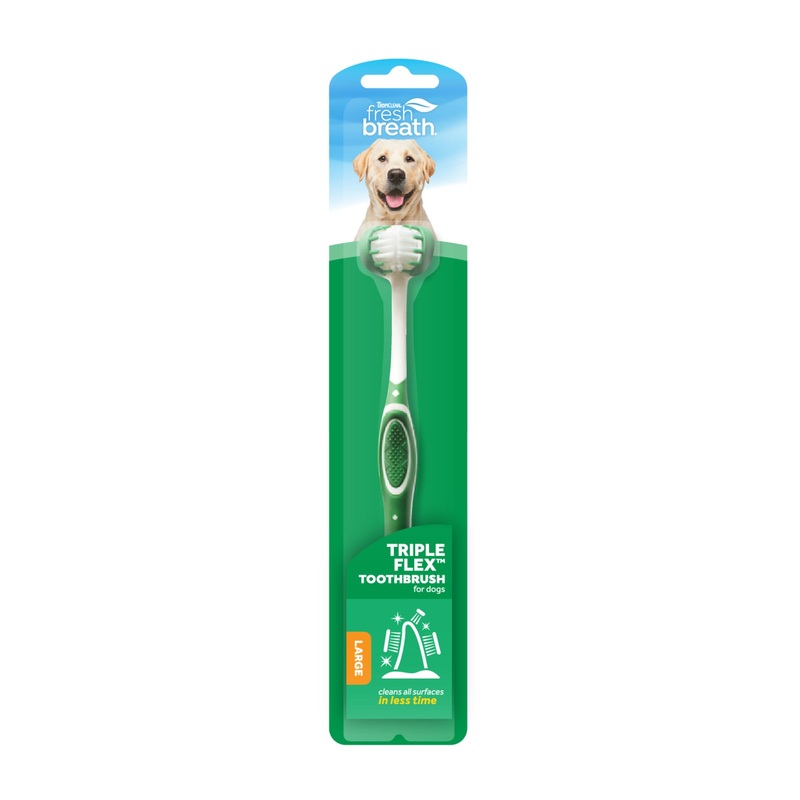 Tropiclean Triple Flex Toothbrush for Dogs