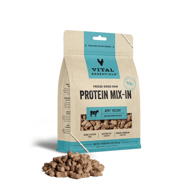 Vital Essentials Freeze Dried Protein Mix-In Beef