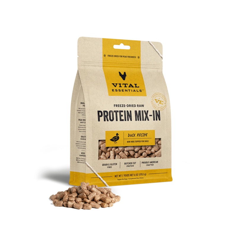 Vital Essentials Freeze Dried Protein Mix-In Duck