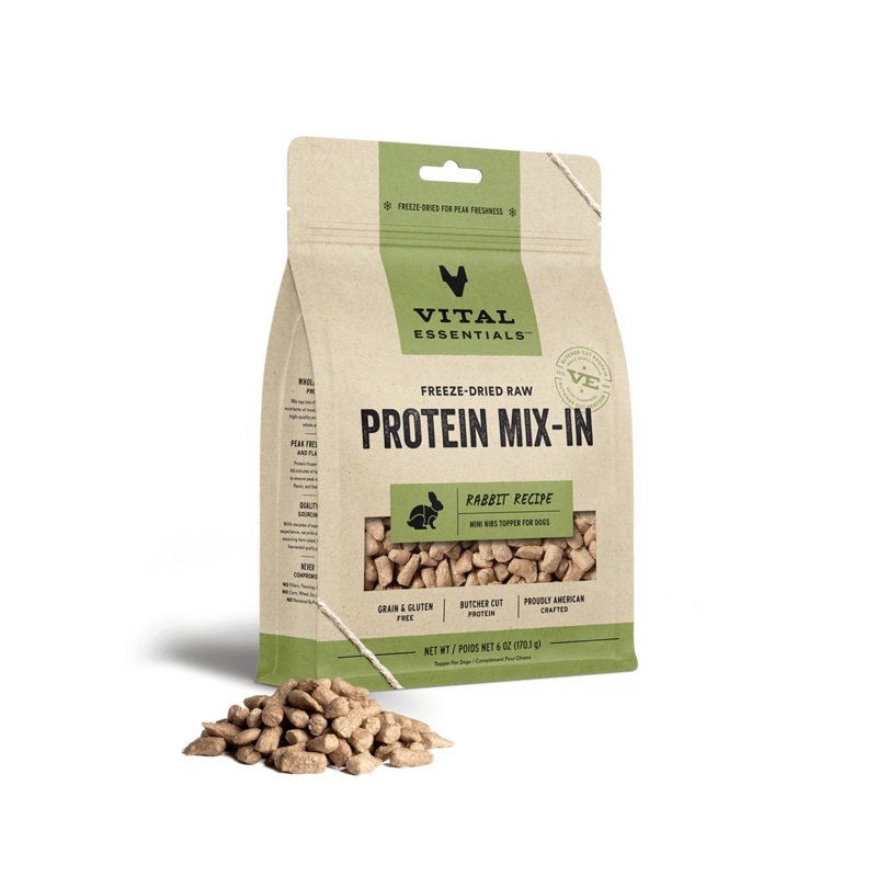 Vital Essentials Freeze Dried Protein Mix-In Rabbit