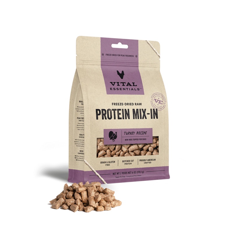 Vital Essentials Freeze Dried Protein Mix-In Turkey
