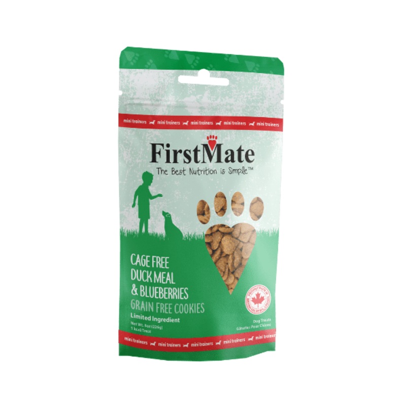 FirstMate Mini Trainers Cage Free Duck & Blueberry 8oz