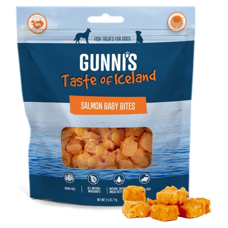 Gunnis Baby Bites Salmon 2.5oz