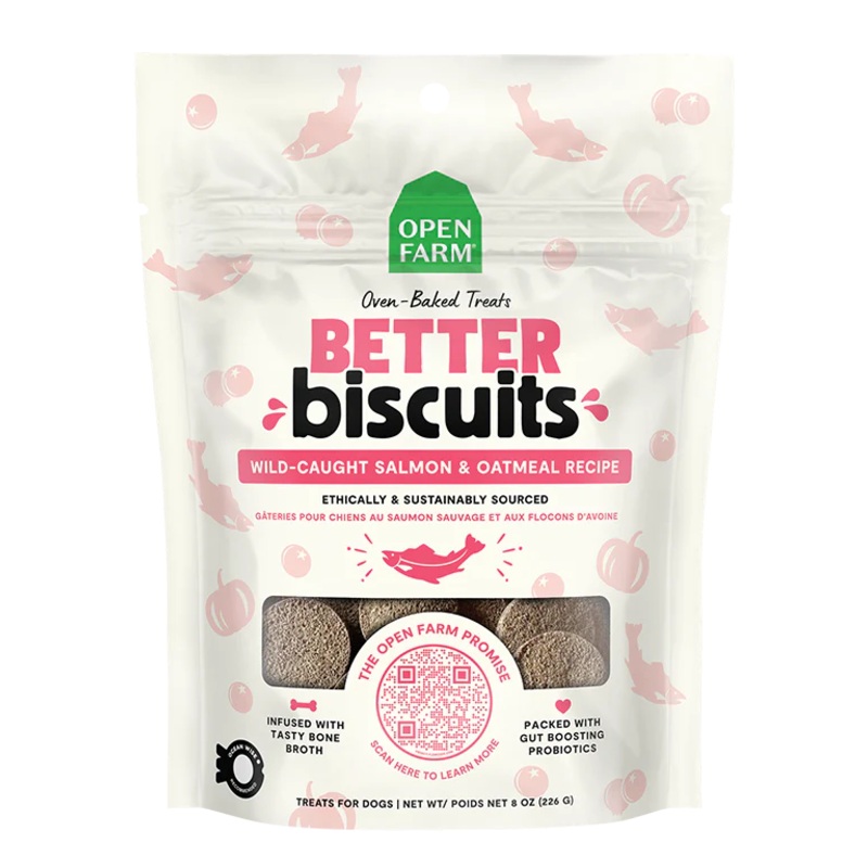 Open Farm Better Biscuits Salmon & Oatmeal Recipe 8oz