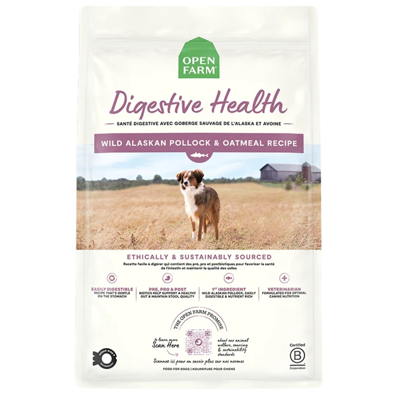 Open Farm Digestive Health Wild Alaskan Pollock & Oatmeal Recipe