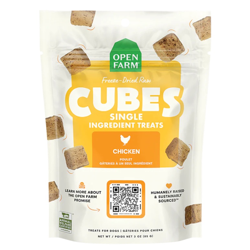 Open Farm Freeze Dried Raw Cubes Chicken 3oz