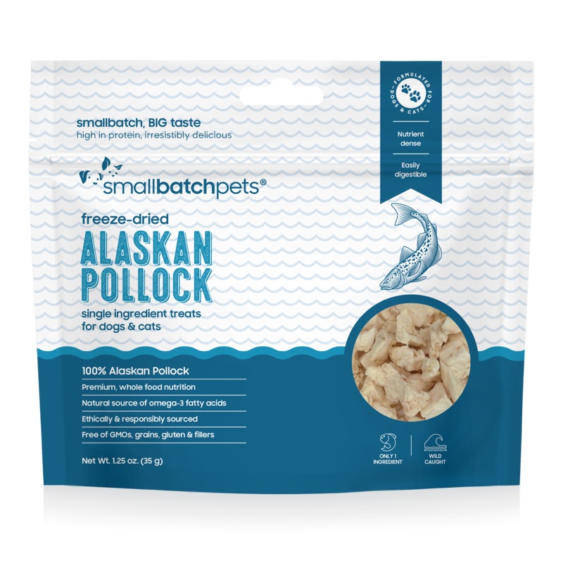SmallBatch Freeze Dried Alaskan Pollock Treats 1.25oz