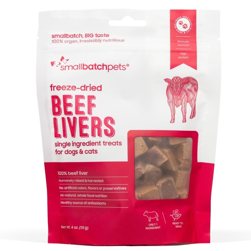 SmallBatch Freeze Dried Beef Liver Treats 4oz