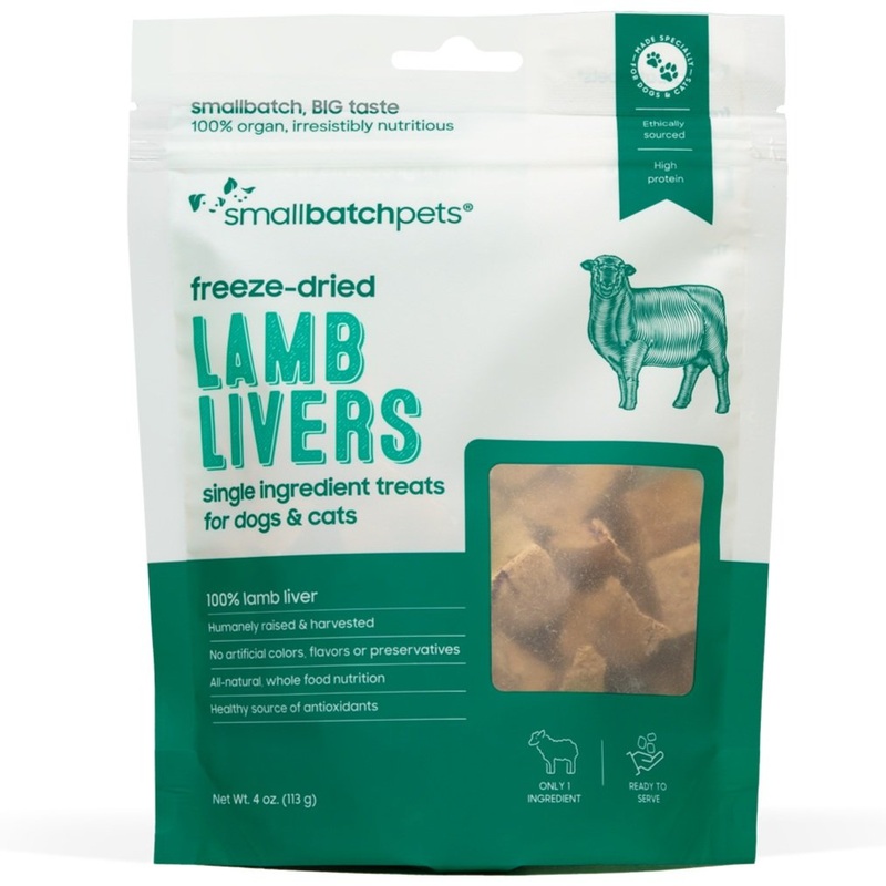 SmallBatch Freeze Dried Lamb Liver Treats 3.5oz