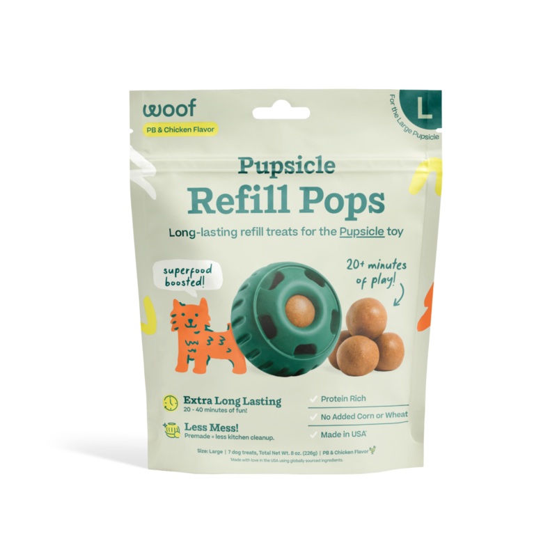 Woof Pupsicle Refill Pops PB & Chicken