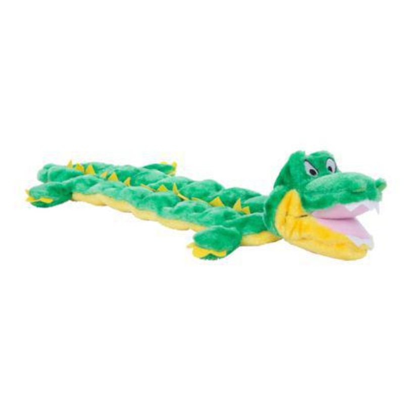 Outward Hound Squeaker Matz Plush Long Body Gator Toy