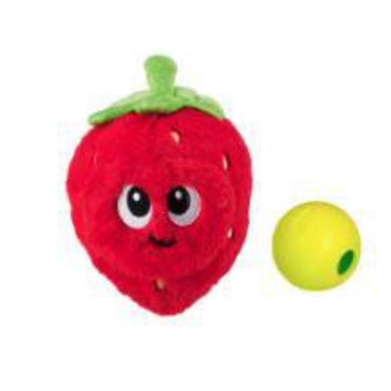 Outward Think N’ Thrive Fruity Finds Dog Toy Red