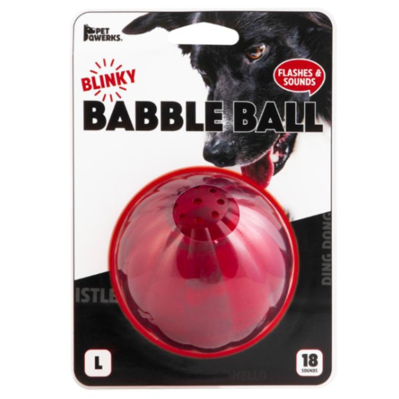 Pet Qwerks Blinky Babble Ball Large