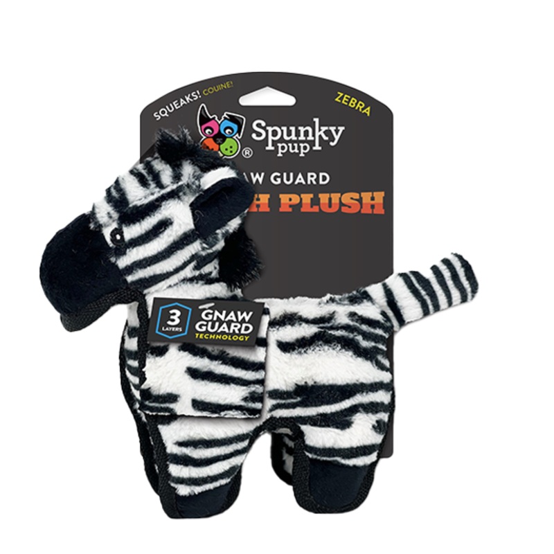 Spunky Pup Zebra Plush