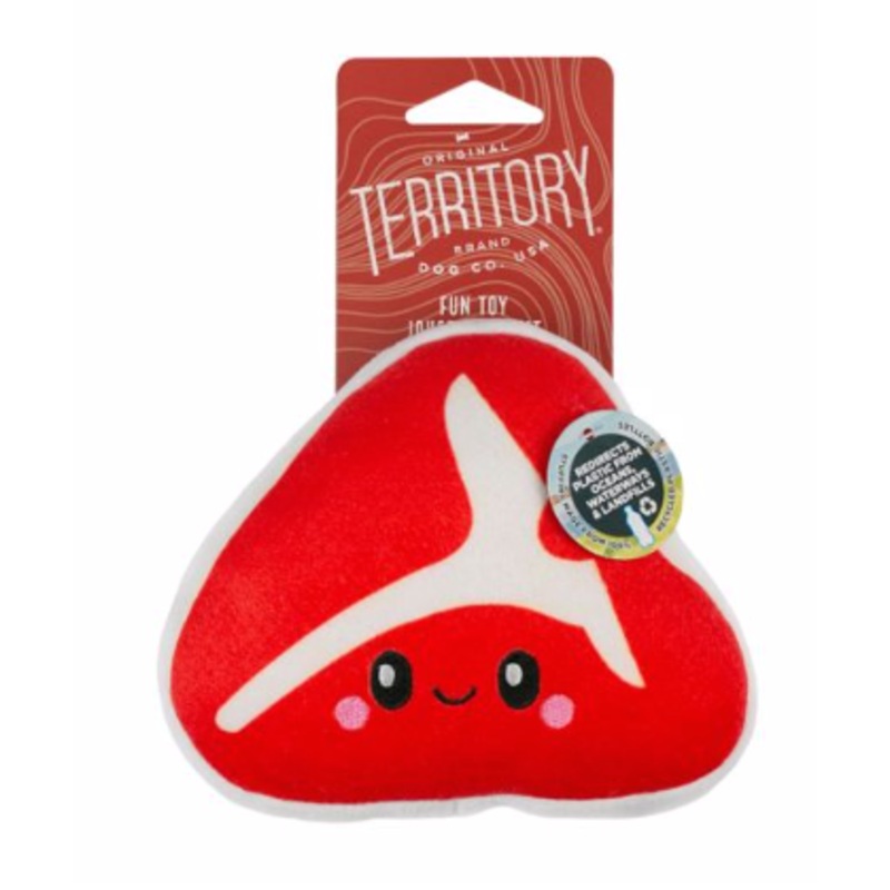 Territory Steak Plushie Squeaker 5.5