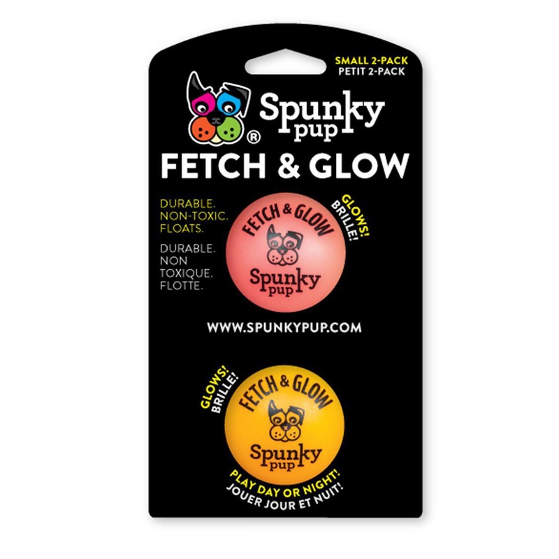 Spunky Pup Fetch & Glow SM 2pk