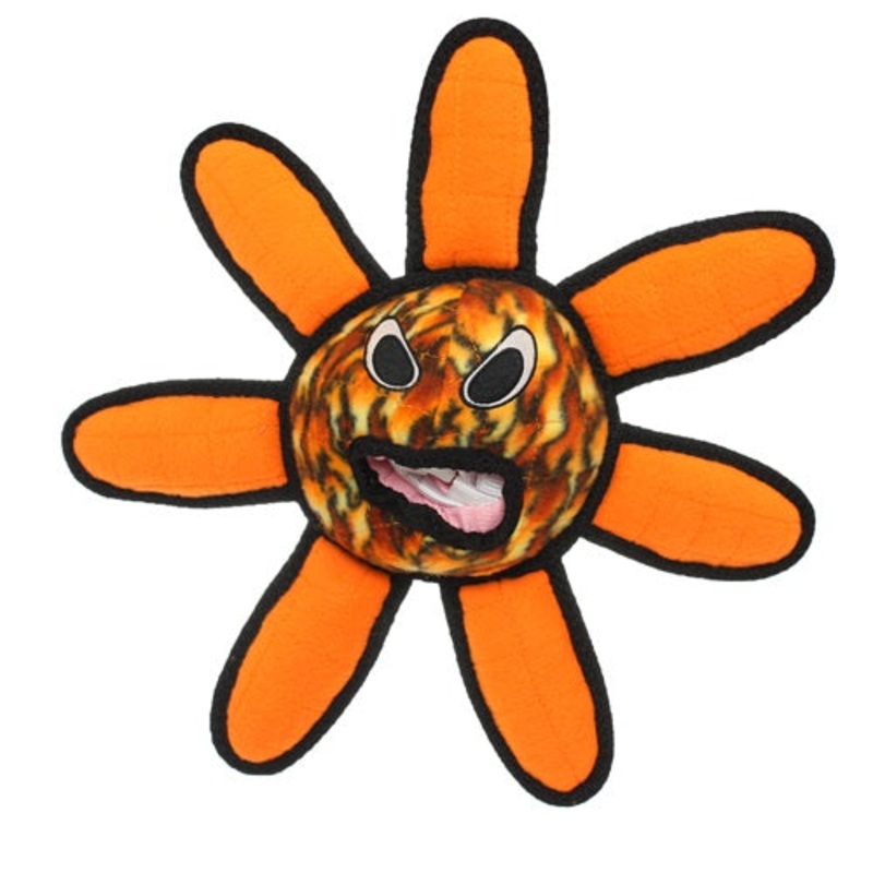 Tuffy Alien Ball Flower Fire Dog Toy