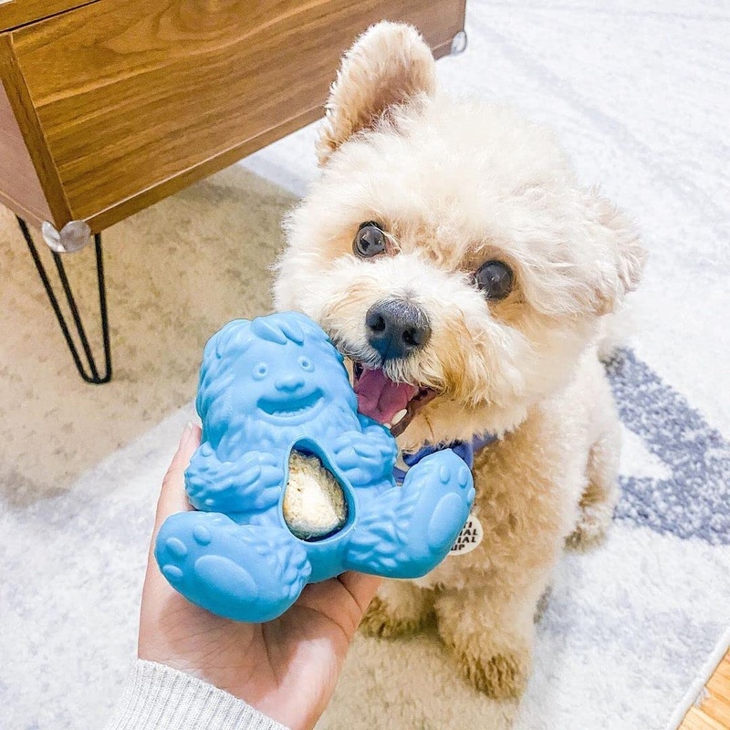 Yeti Puff and Play Dog Toy|Yeti – Blue|Yeti – Green|Yeti – Pink