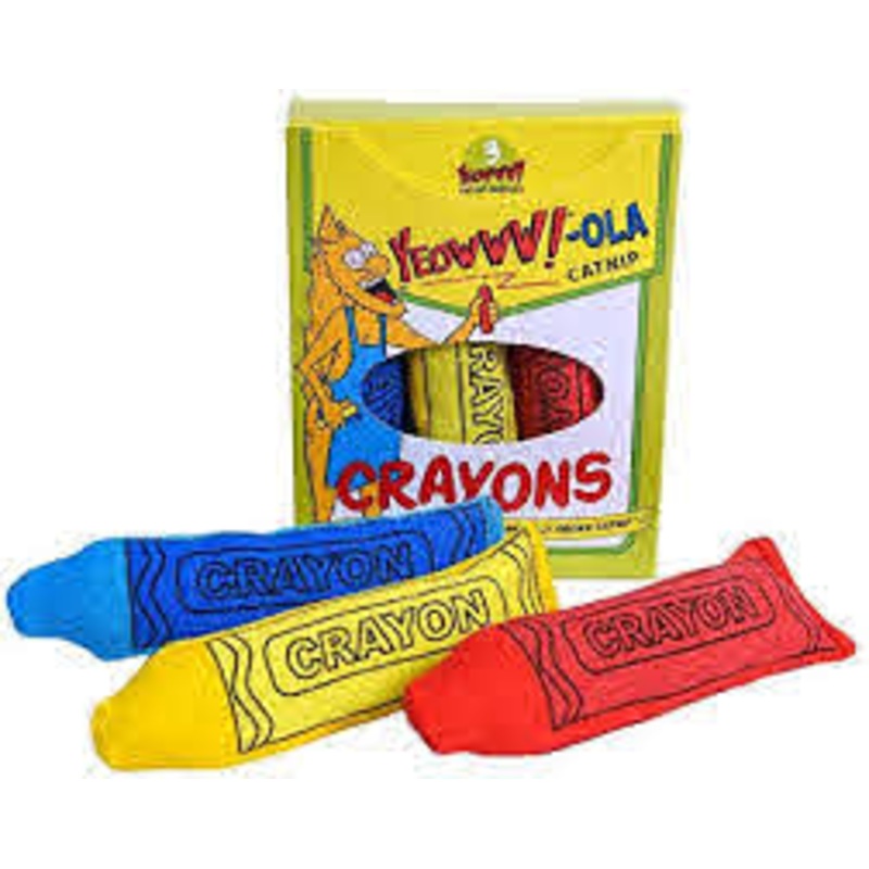 Cat Toy, Catnip Crayons  -3pc Set