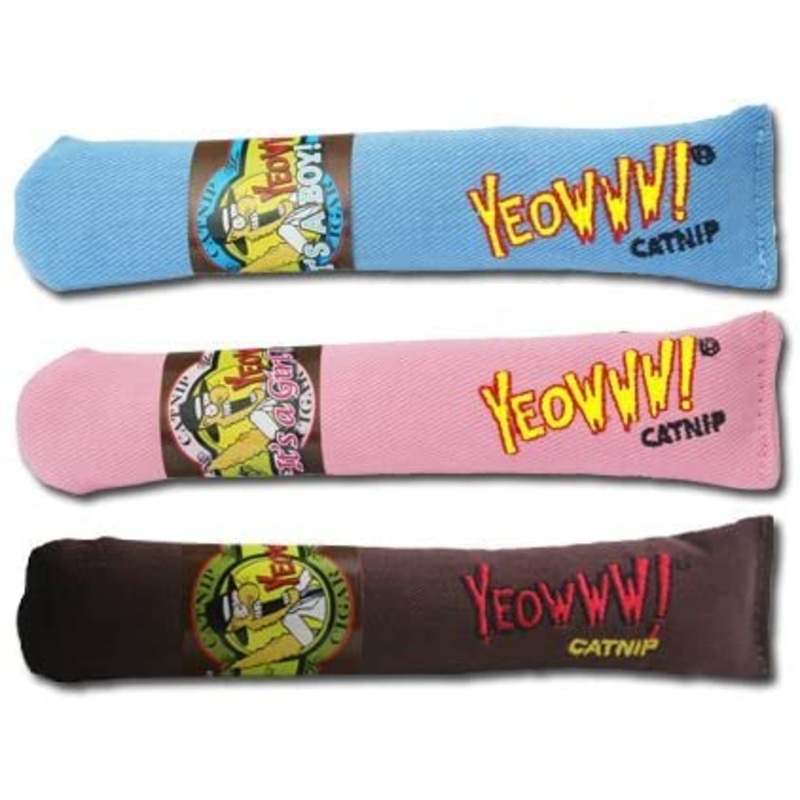Catnip Cigar Toy|Brown|Pink|Blue