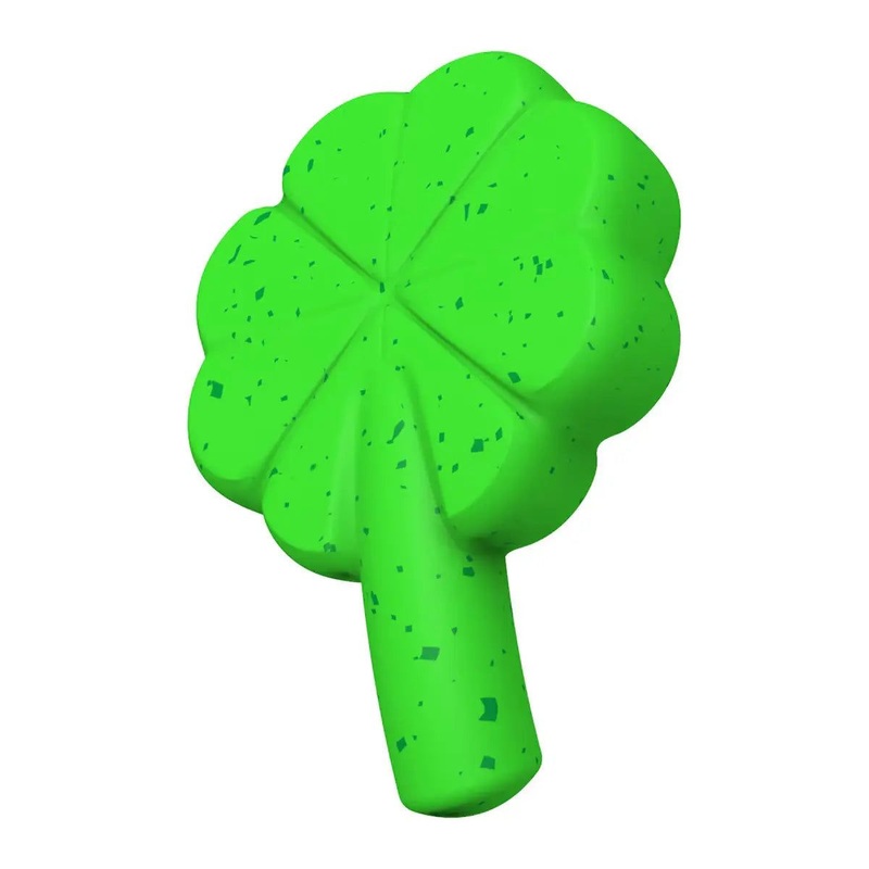 BARK Super Chewer Fur Leaf Clover St. Patrick’s Day Dog Toy